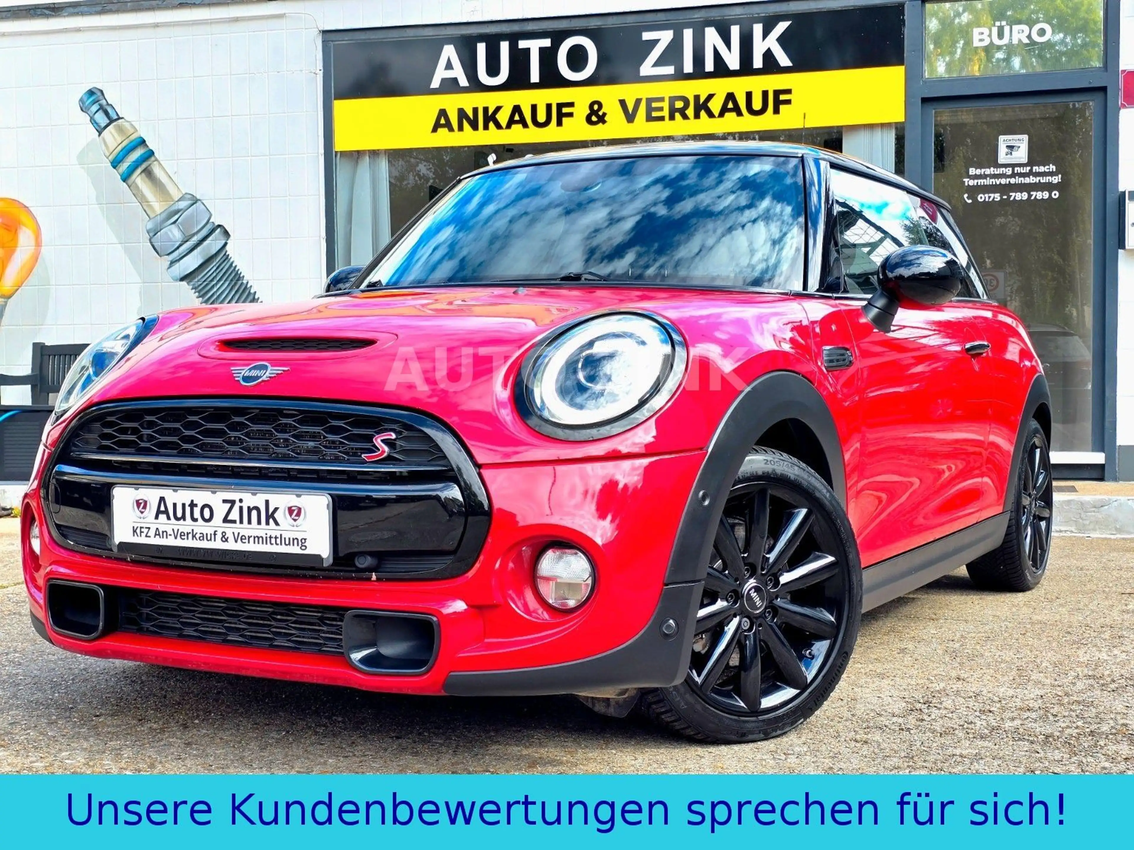 MINI Cooper S 3trg. ROT* LED* WORKS Lenkrad*