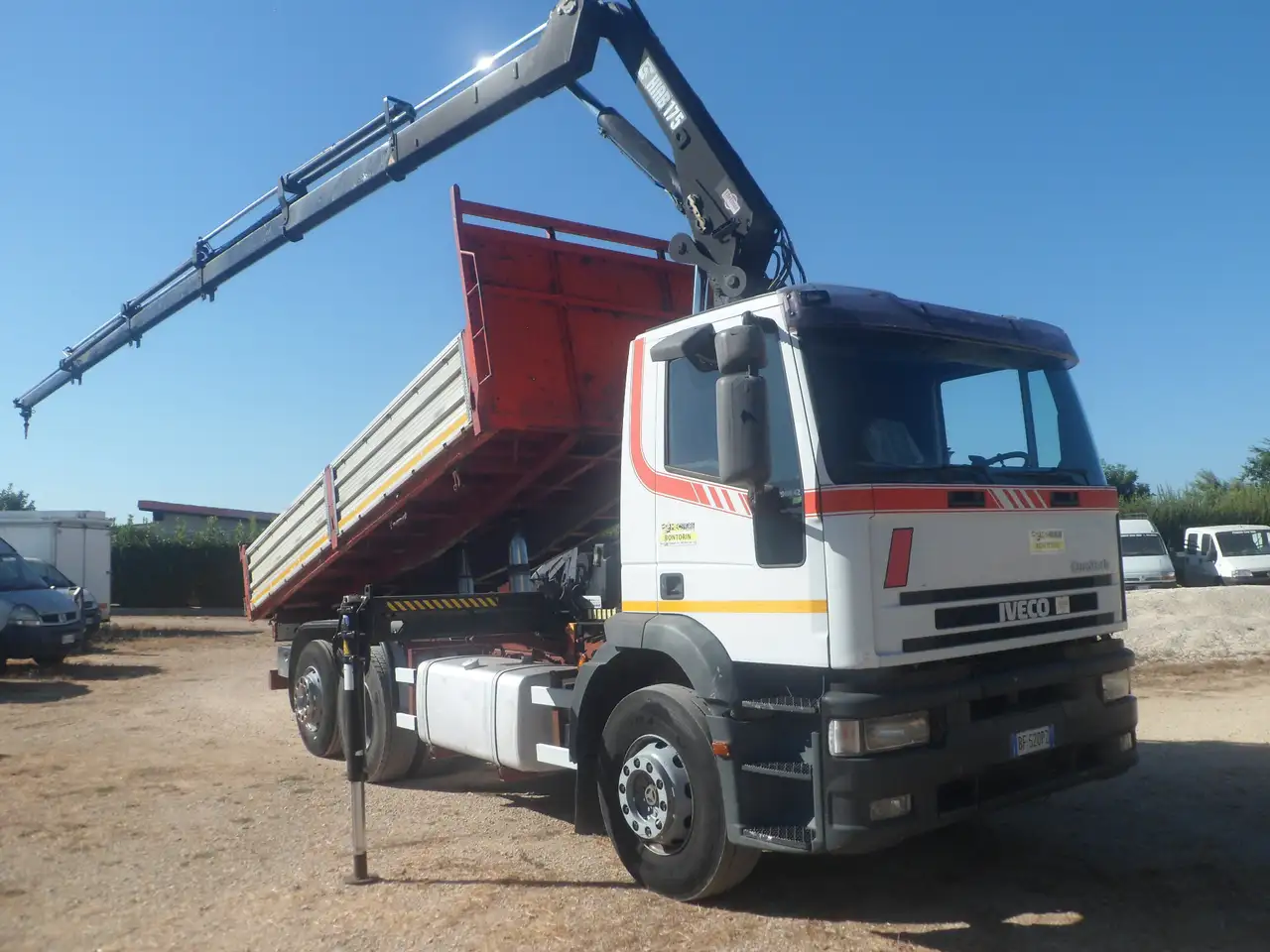 Iveco eurotech 190e42 ribaltabile con gru, foto 1