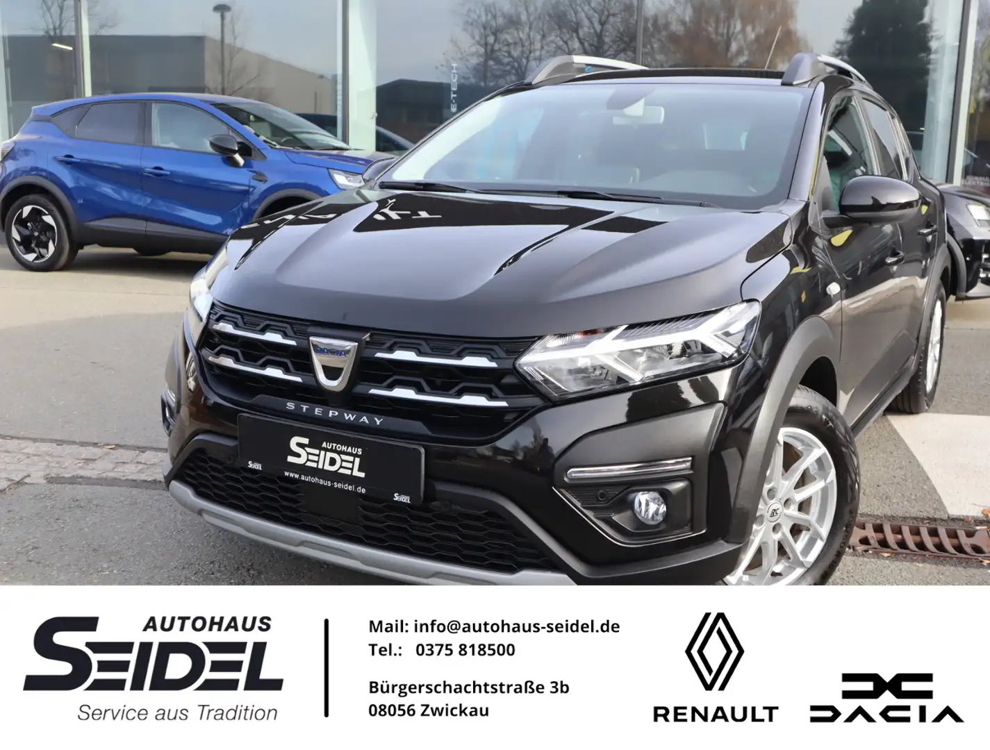 Dacia Sandero Stepway Comfort TCe 100 ECO-G Fekete - 1