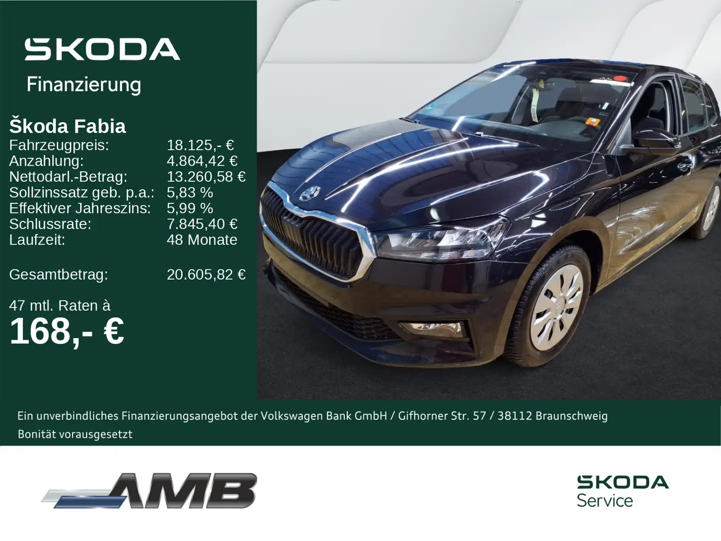 Skoda Fabia Essence 1.0 TSI LED/Sitzhzg/Einparkhilfe Schwarz - 1