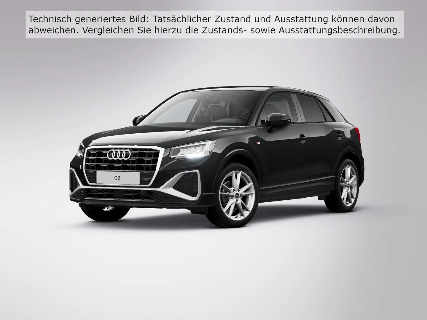 Audi Q2 35 TFSI S LINE LM18 KAMERA SPORTSITZE NAVI+ Schwarz - 2