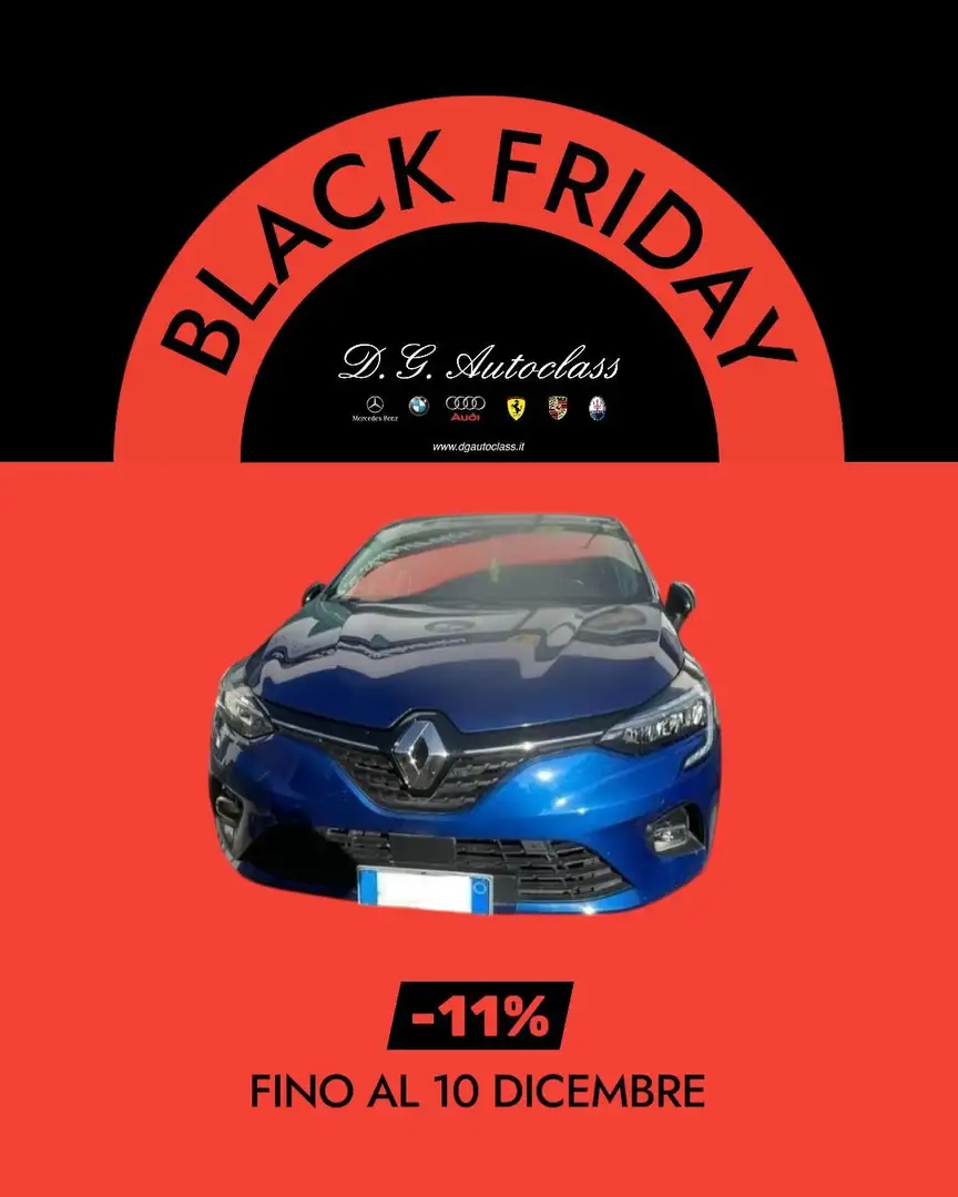 Renault Clio 1.6 E-TECH HYBRID ACC/PDC/LED/DIGITAL/PRIVACY Bleu - 1