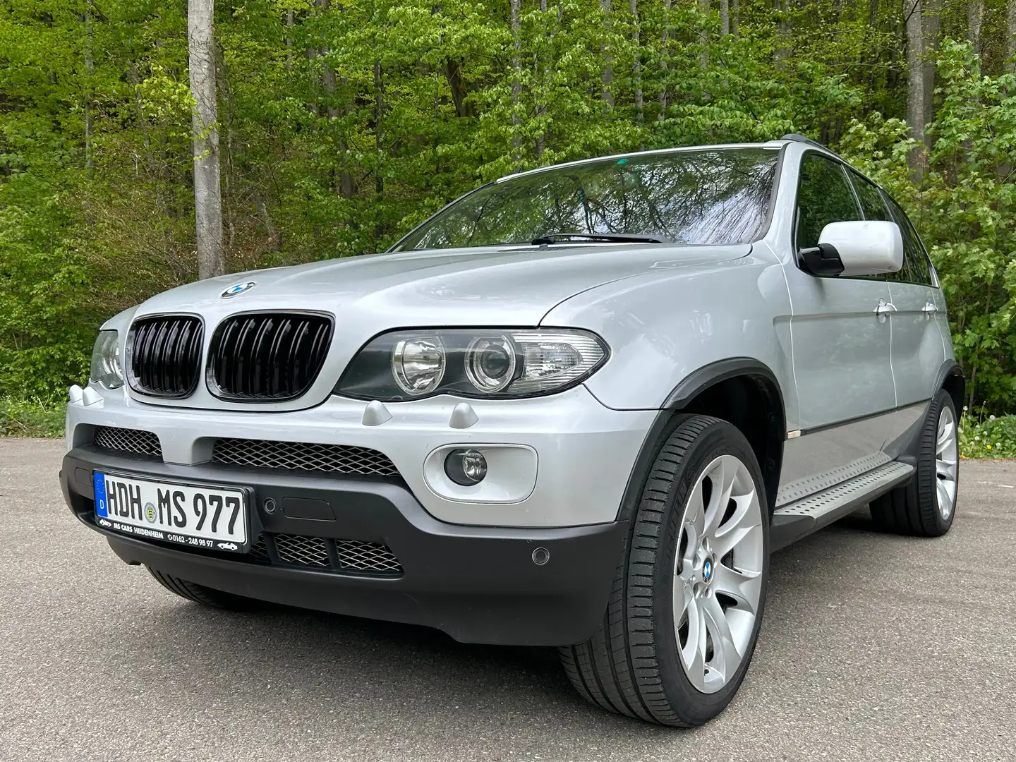 BMW X5 TÜV/ASU NEU-SCH.HEFT-IS OPTIK-20"-GEPFLEGT-PANO Silber - 1
