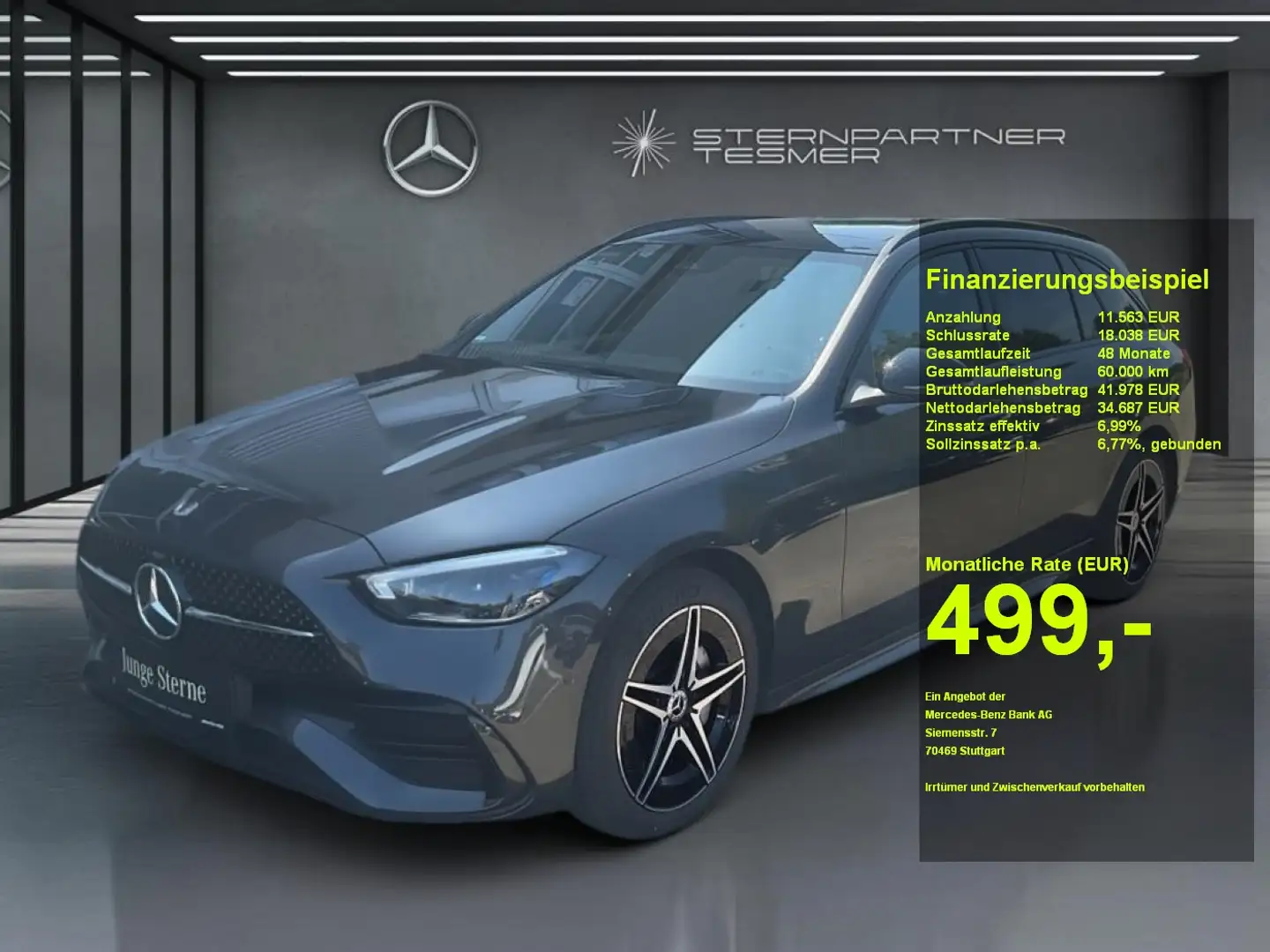 Mercedes-Benz C 300 de T #AMG #AHK #PANO #DIG. LIGHT #MEMORY Grijs - 1