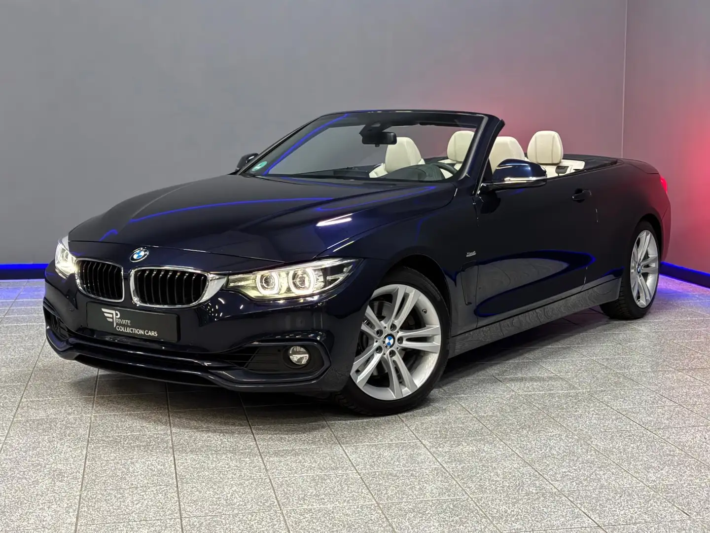 BMW 430 4-serie Cabrio 430i High Executive H/K|HUD Blauw - 1