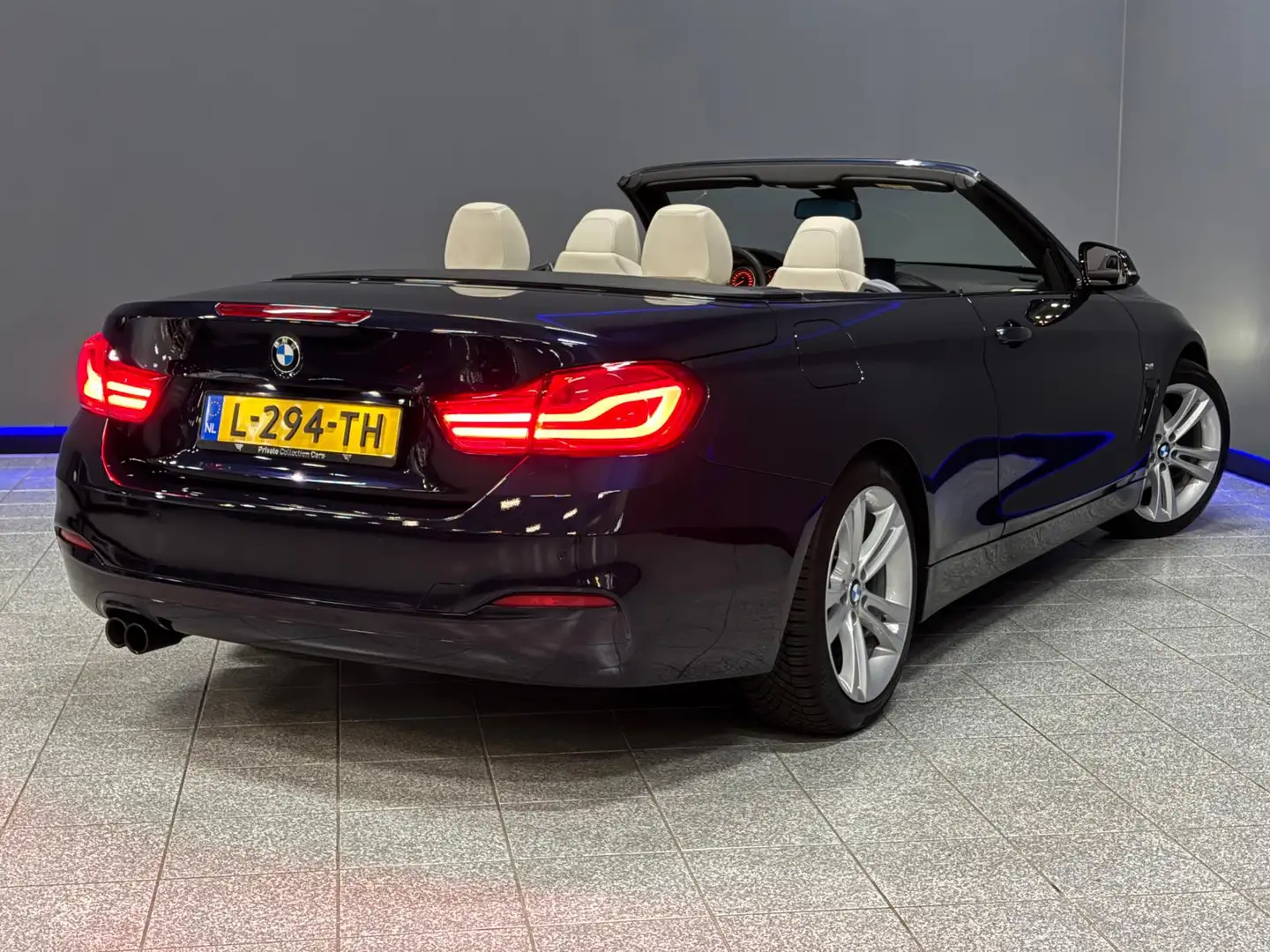 BMW 430 4-serie Cabrio 430i High Executive H/K|HUD Blauw - 2