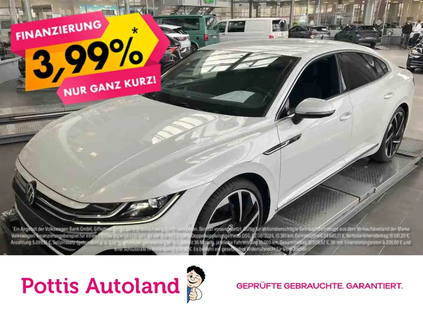 Volkswagen Arteon 2.0 TSI DSG R-LINE STANDHZG NAVI KAMERA Weiß - 1