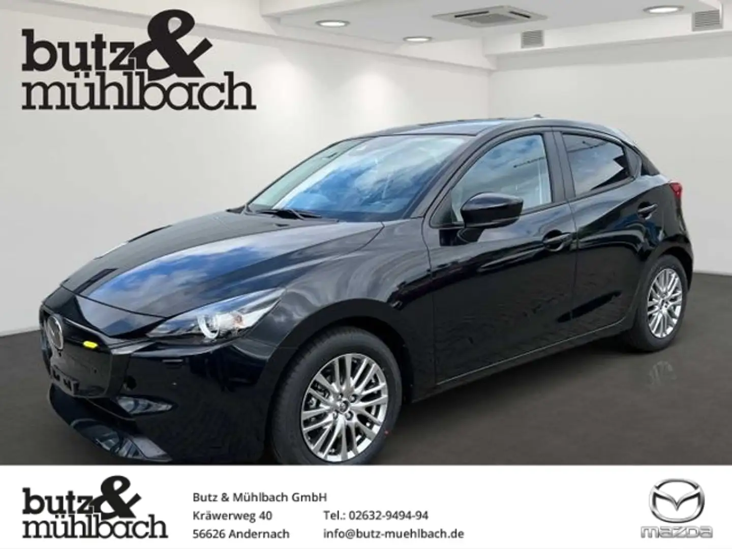 Mazda 2 SKYACTIV-G 90 Aut. Exclusive-Line 360° Kamera LED Schwarz - 1