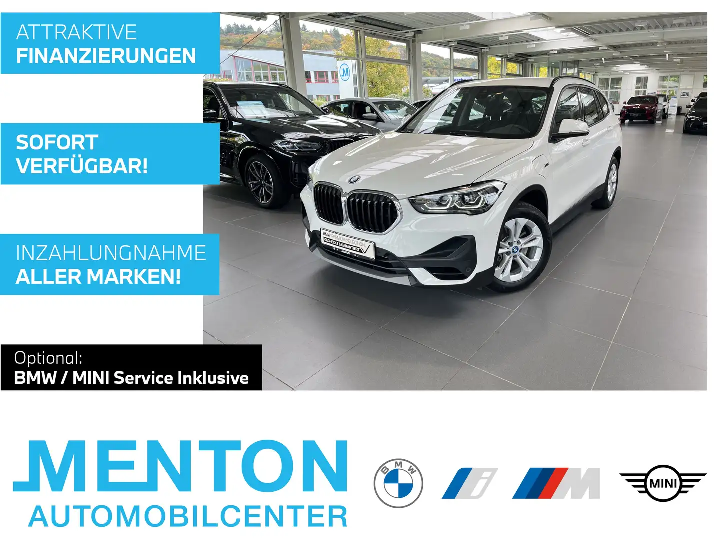 BMW X1 xDrive25e Advantage AHK/Navi/HiFi/DAB/LED/RFK Weiß - 1