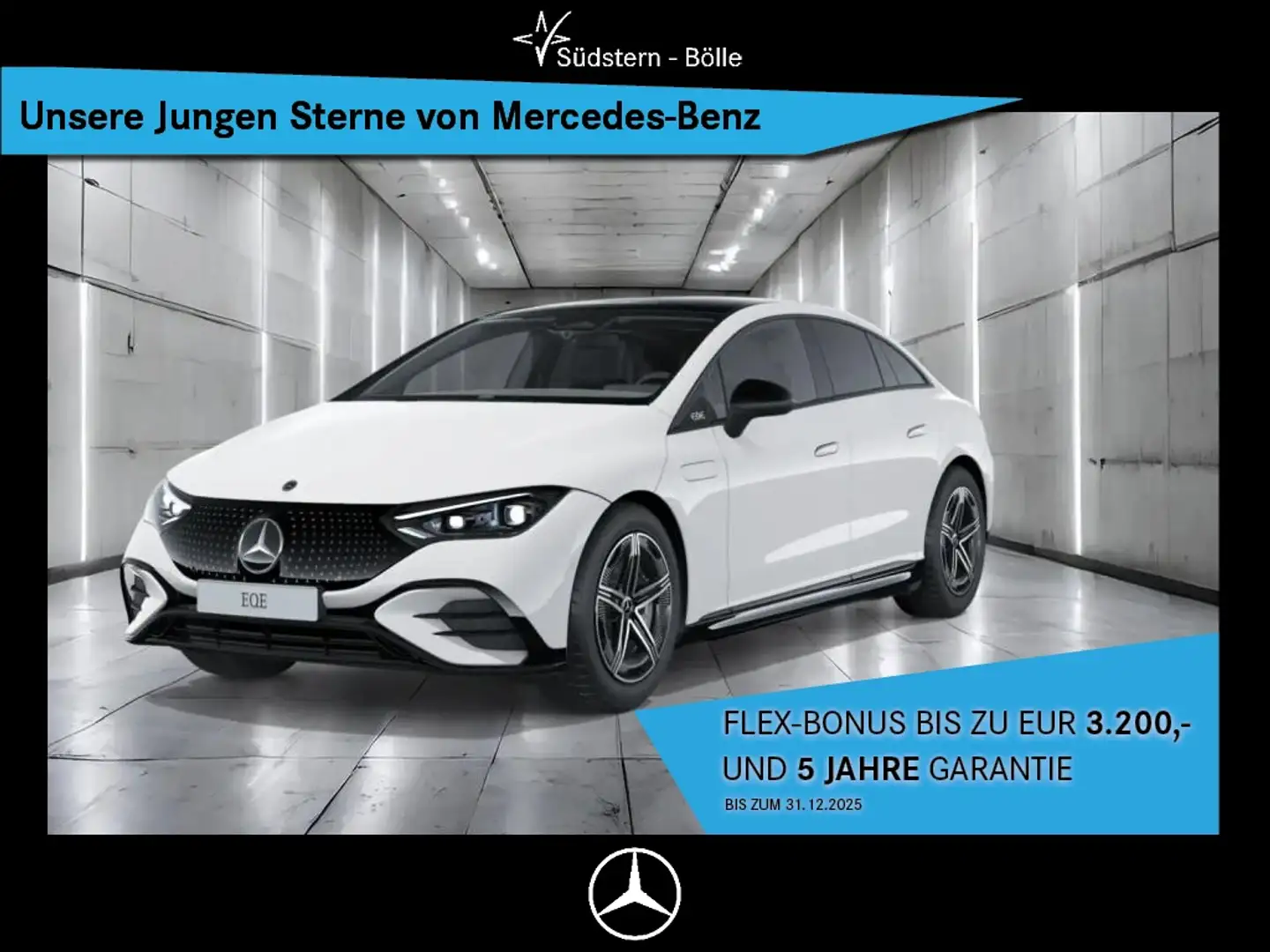 Mercedes-Benz EQE 350 4M AMG+AMBIENTE+DISTRO+MEMORY+NIGHTP. Weiß - 1