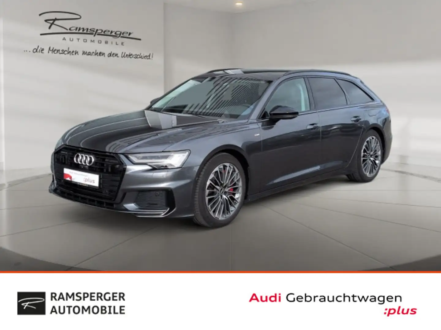 Audi A6 sport 55 TFSI e qu. Matrix ACC 360° AHK Gris - 1