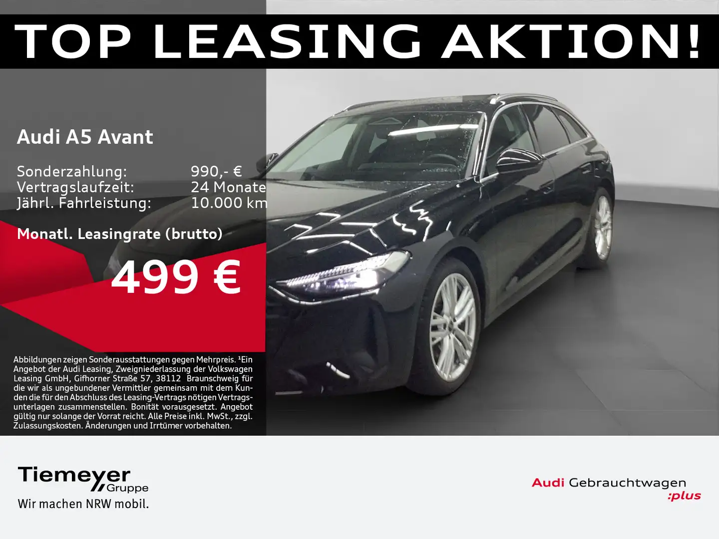 Audi A5 TFSI Q LM19 LEDER AHK MATRIX 2xDISPLAY Schwarz - 1