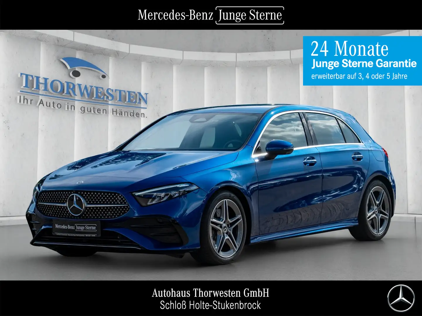 Mercedes-Benz A 220 A 220 d AMG Line Advanced+ 360° Assistenten Blau - 1