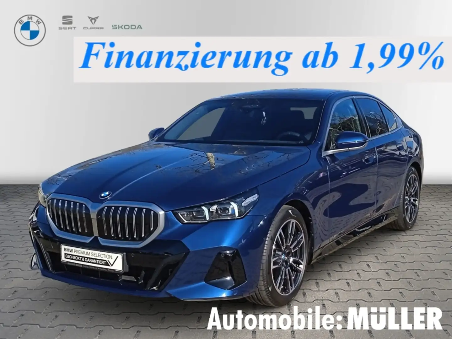 BMW 520 d Limousine*M-Sport*360°Kamera*HeadUpDis*Harman&Ka Blau - 1