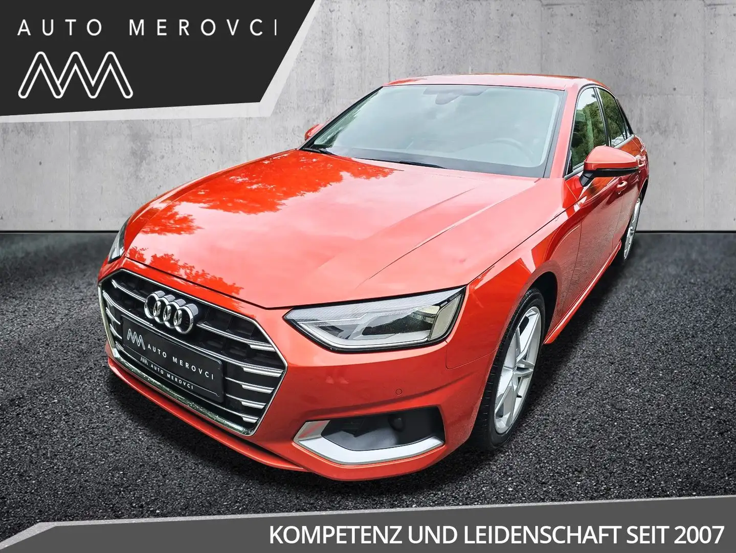 Audi A4 2.0 TDI S-tronic/LED/Navi/CarPlay/Vollleder Orange - 1