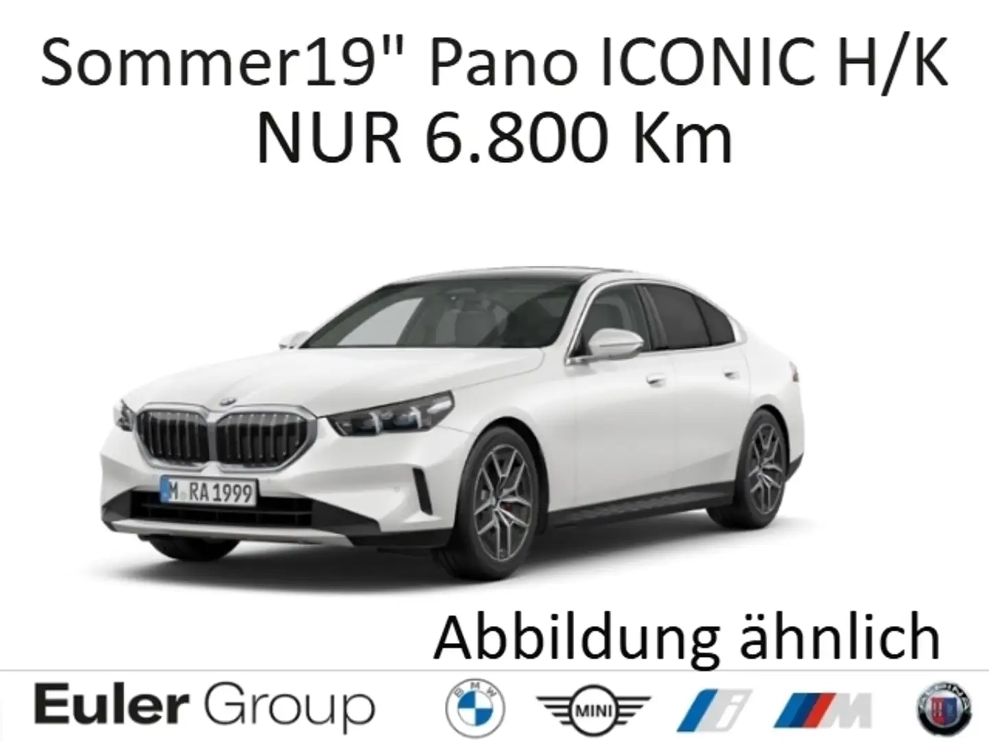 BMW 520 i M-Sport PRO Sommer19'' Pano ICONIC M-Leuchten H/ Weiß - 1