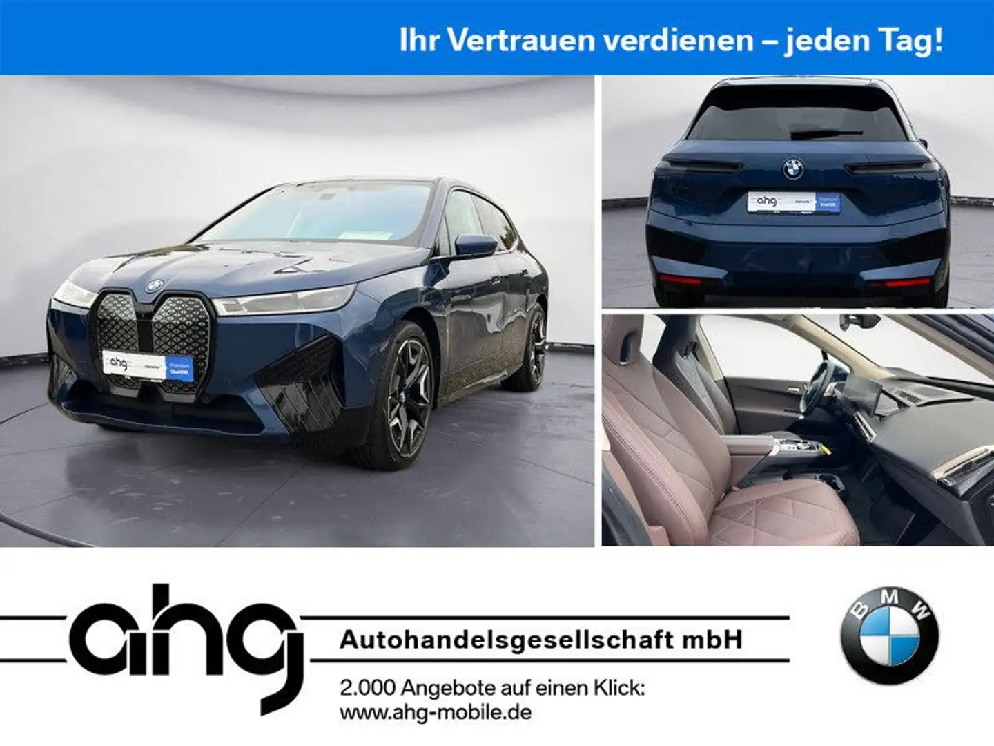BMW iX xDrive40 Edition Sport Aktive Geschw. Laserli Bleu - 1