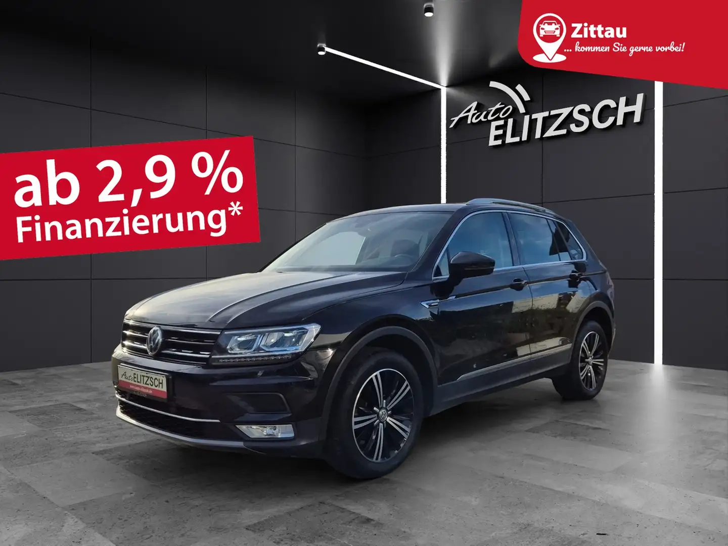 Volkswagen Tiguan TDI Highline DSG 4M LED AHK Navi ACC PDC SH 18" Schwarz - 1