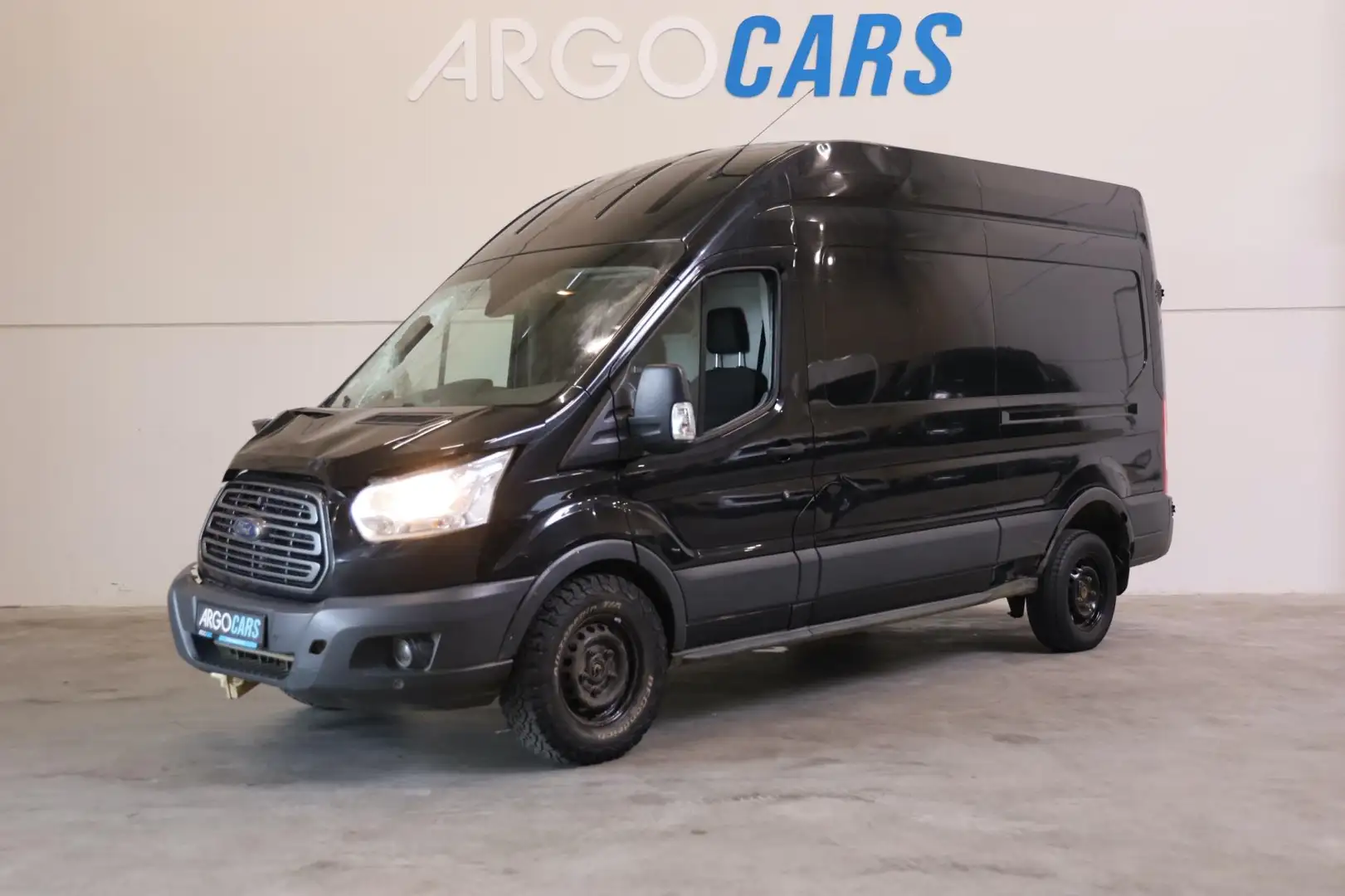 Ford Transit 350 2.0 TDCI L2/H2 Trend AWD 4X4 MARGE 170PK ZWART Schwarz - 1