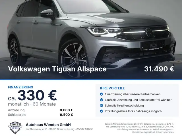 2023 Volkswagen Tiguan Allspace in Silver for sale