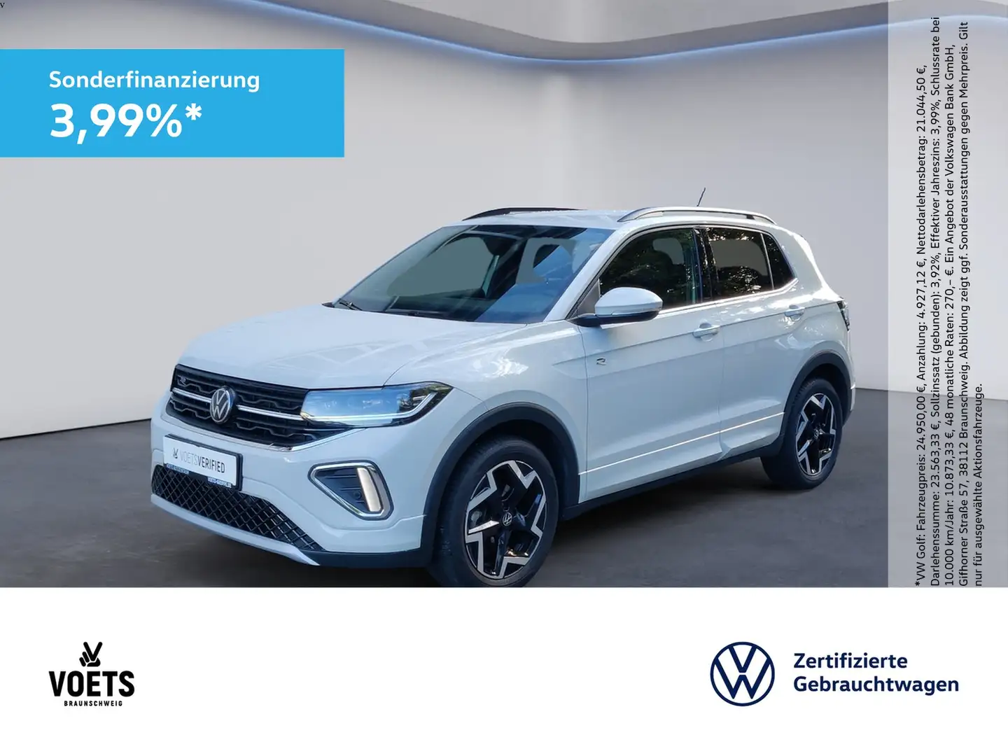 Volkswagen T-Cross R-Line 1.5 TSI DSG RearView+AHK+ACC Grau - 1