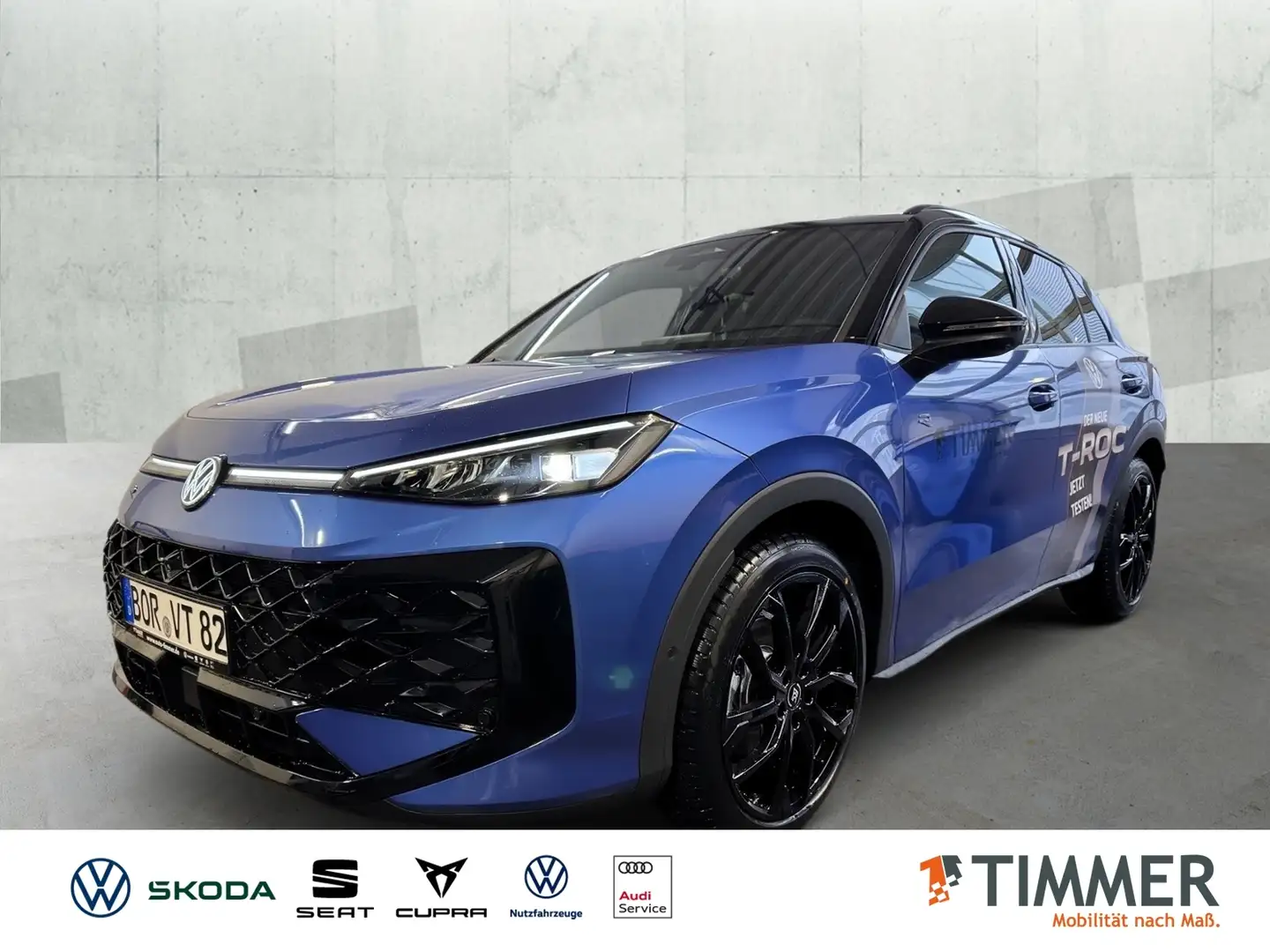 Volkswagen T-Roc R-Line 1.5 l eTSI DSG "neues Modell"IQ-DRIVE*BLAC Bleu - 1