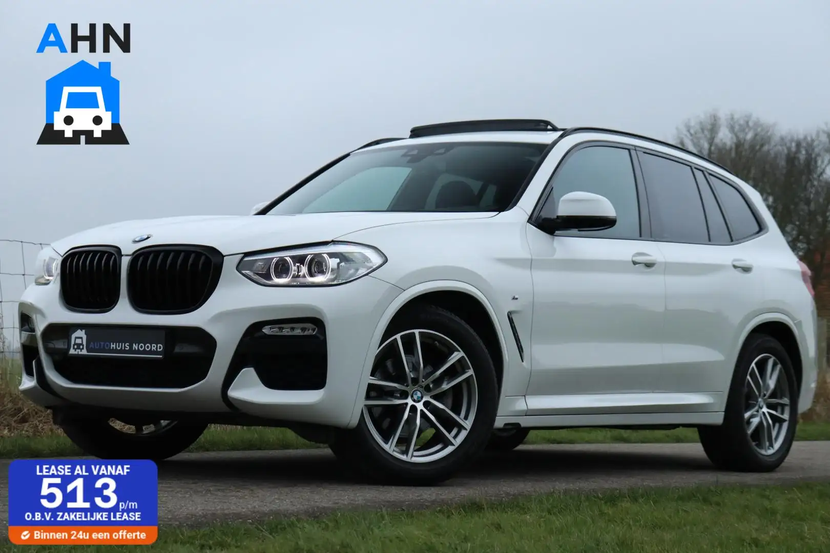 BMW X3 xDrive20i M-Sport / Panoramadak / Navi / Cruise / Weiß - 1