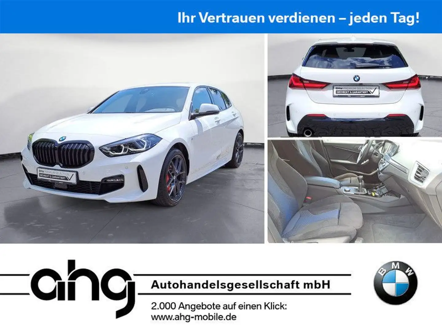 BMW 118 i M Sport Klimaaut. Komfortzugang Lenkradhzg. Wit - 1