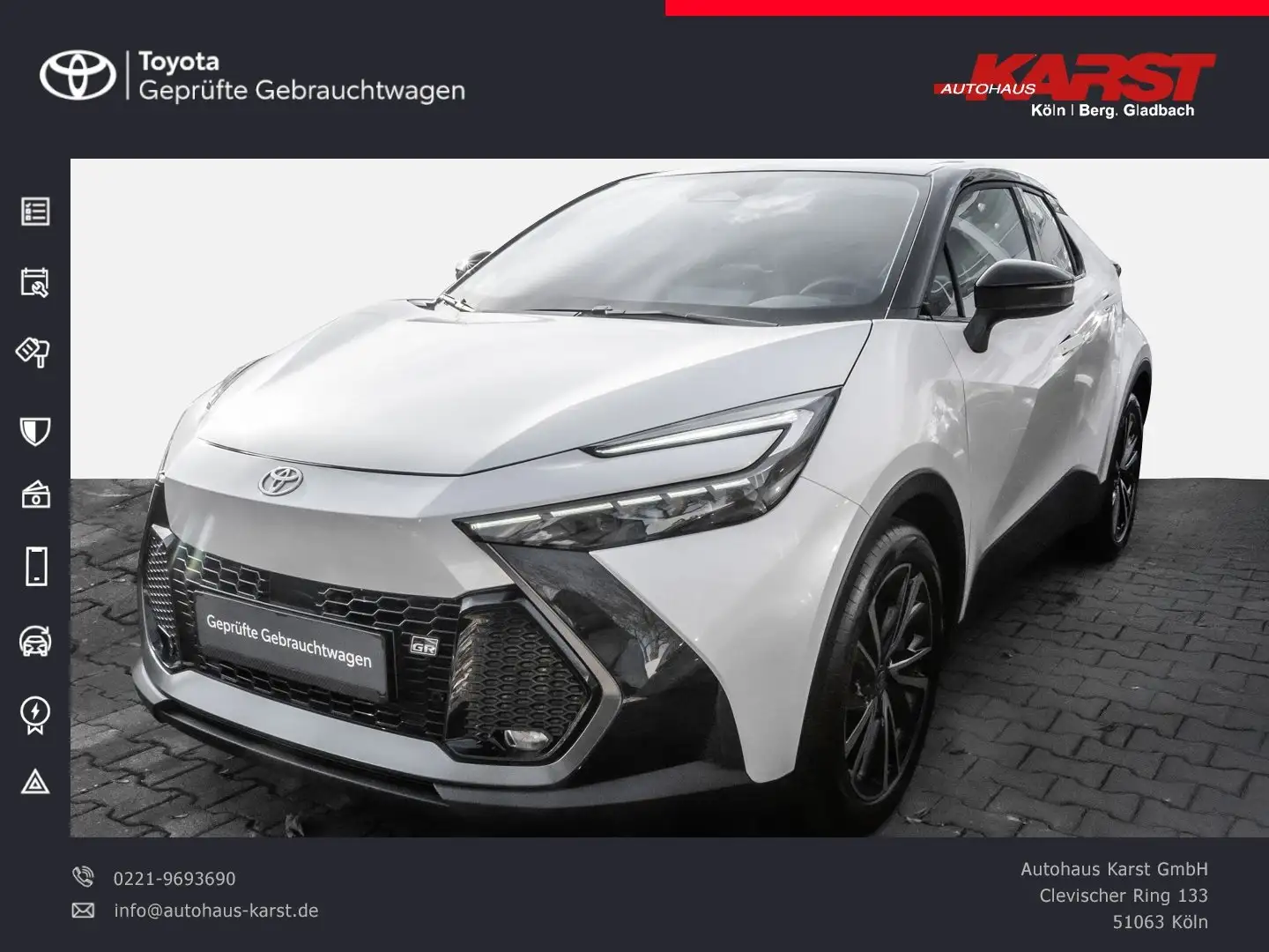 Toyota C-HR - 2.0 l Plugin 4x2 JBL, elek. Heckklappe Blanc - 1