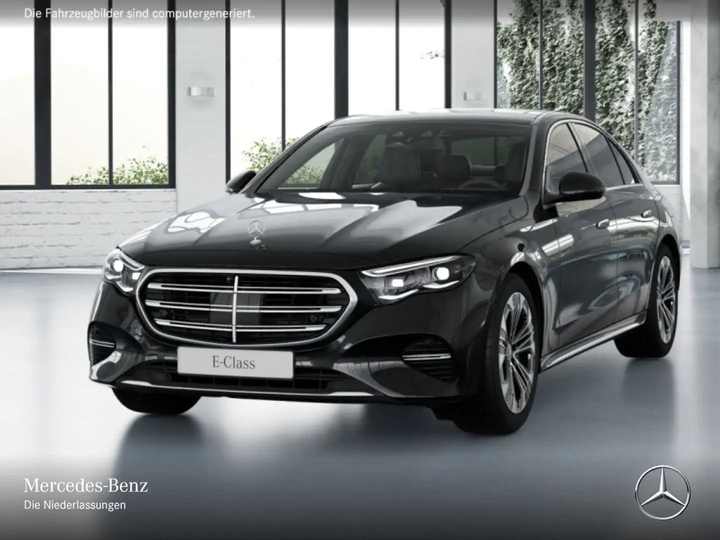 Mercedes-Benz E 300 e 4M Exclusive Fahrass 360° Pano Burmester Schwarz - 2