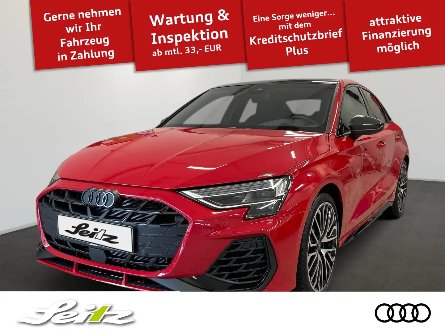 Audi S3 Limousine 2.0 TFSI quattro *PANO*NAVI*KAMERA*SITZH Rot - 1