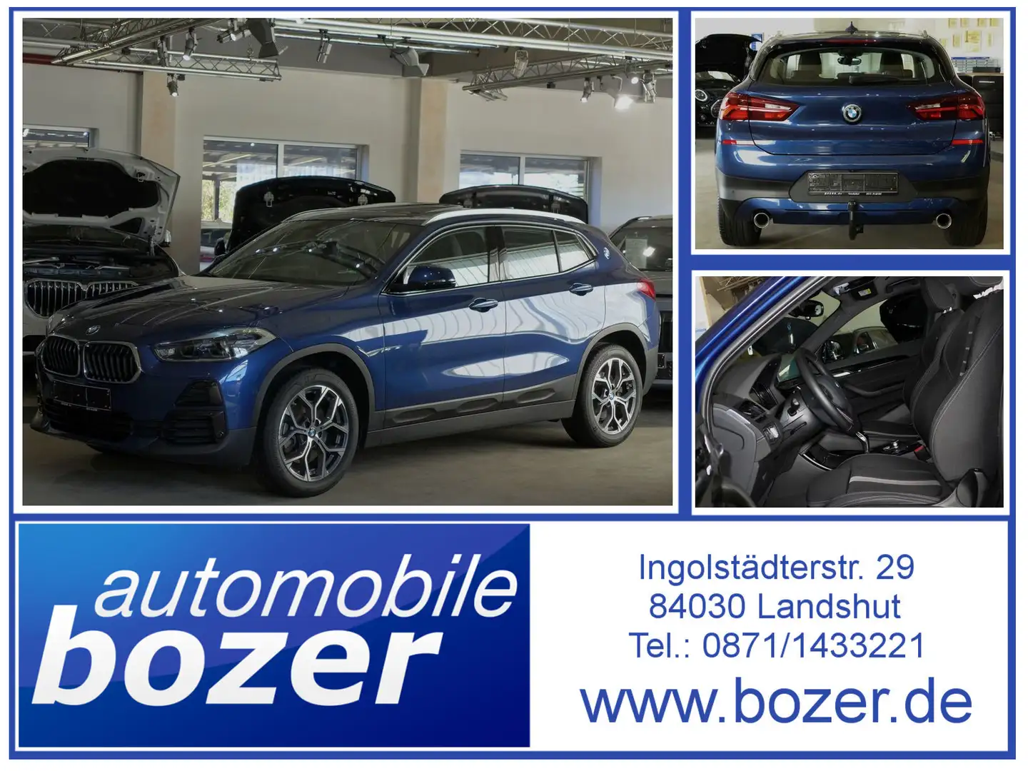 BMW X2 20d xDr HUD,Dach,AHK,Kamera,Abstandstempomat Blau - 1