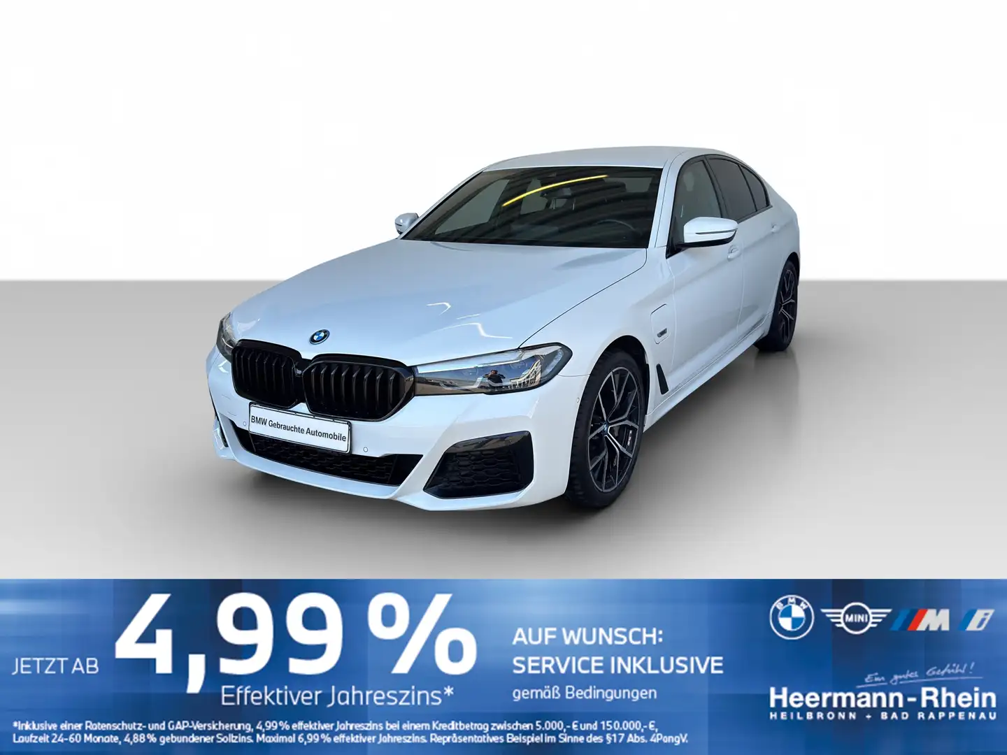 BMW 520 e Lim. M Sport LiveCock.ParkAss.DuLa.SHZ.RDA Blanc - 2