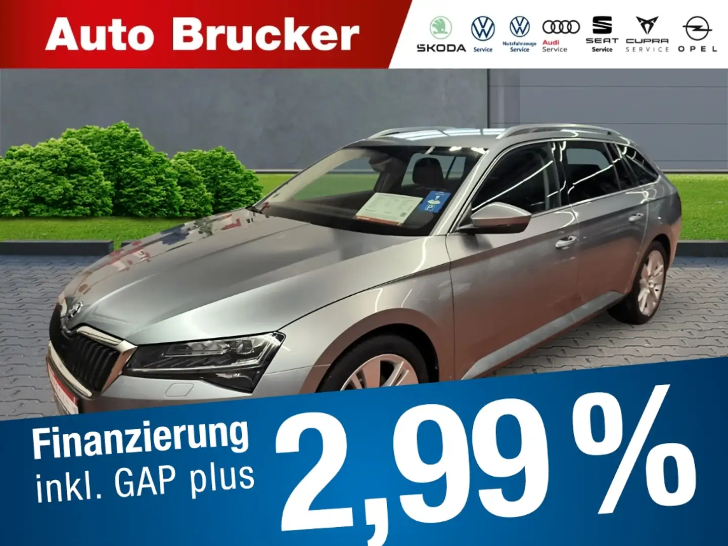 Skoda Superb Combi Premium Edition 2.0 TDI+Anhängerkupplung+Led Grau - 1