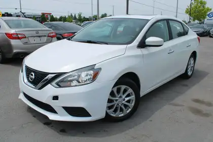 White 2017 Nissan Sentra SV Sedan Front-Wheel Drive 6-Speed Manual