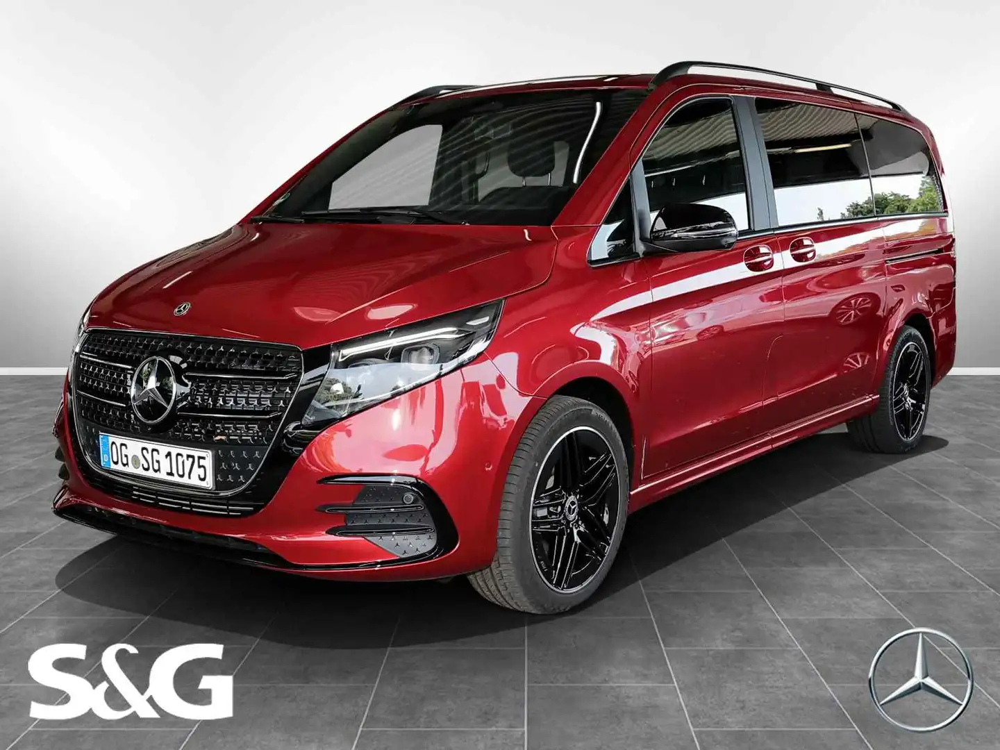 Mercedes-Benz V 300 Avantgarde Night+MBUX+360°+Pano+Allrad+AHK Rouge - 1