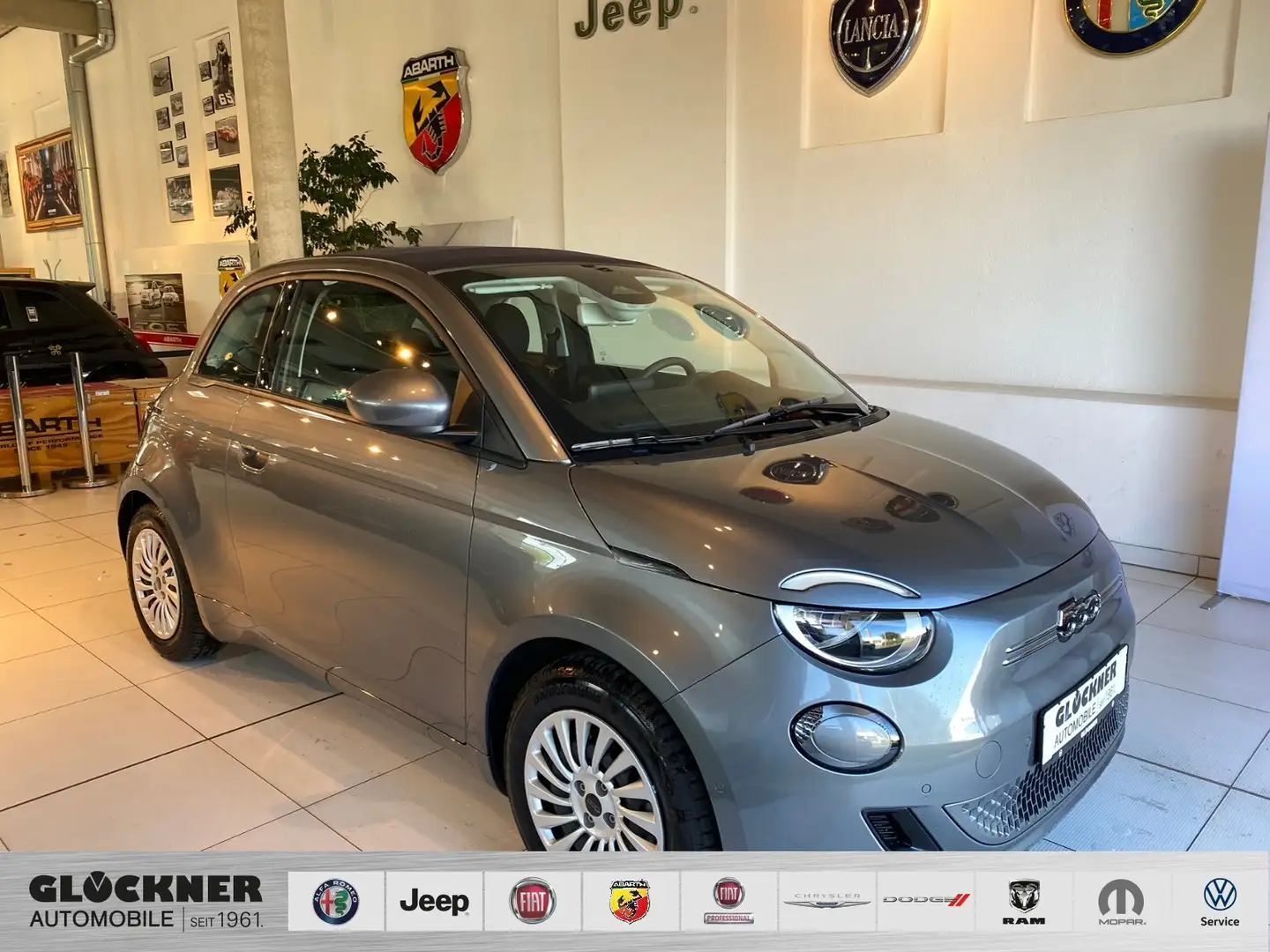 Fiat 500e Cabrio Gris - 1