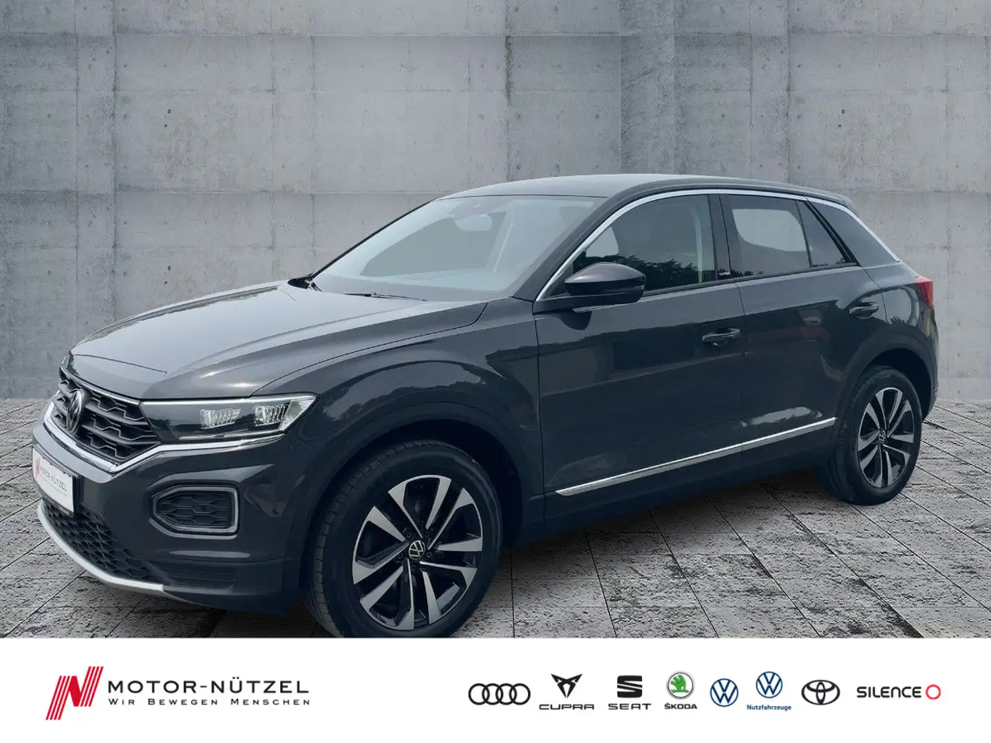 Volkswagen T-Roc 2.0 TDI DSG UNITED LED+NAV+SHZ+PDC+ACC+APP Gris - 1