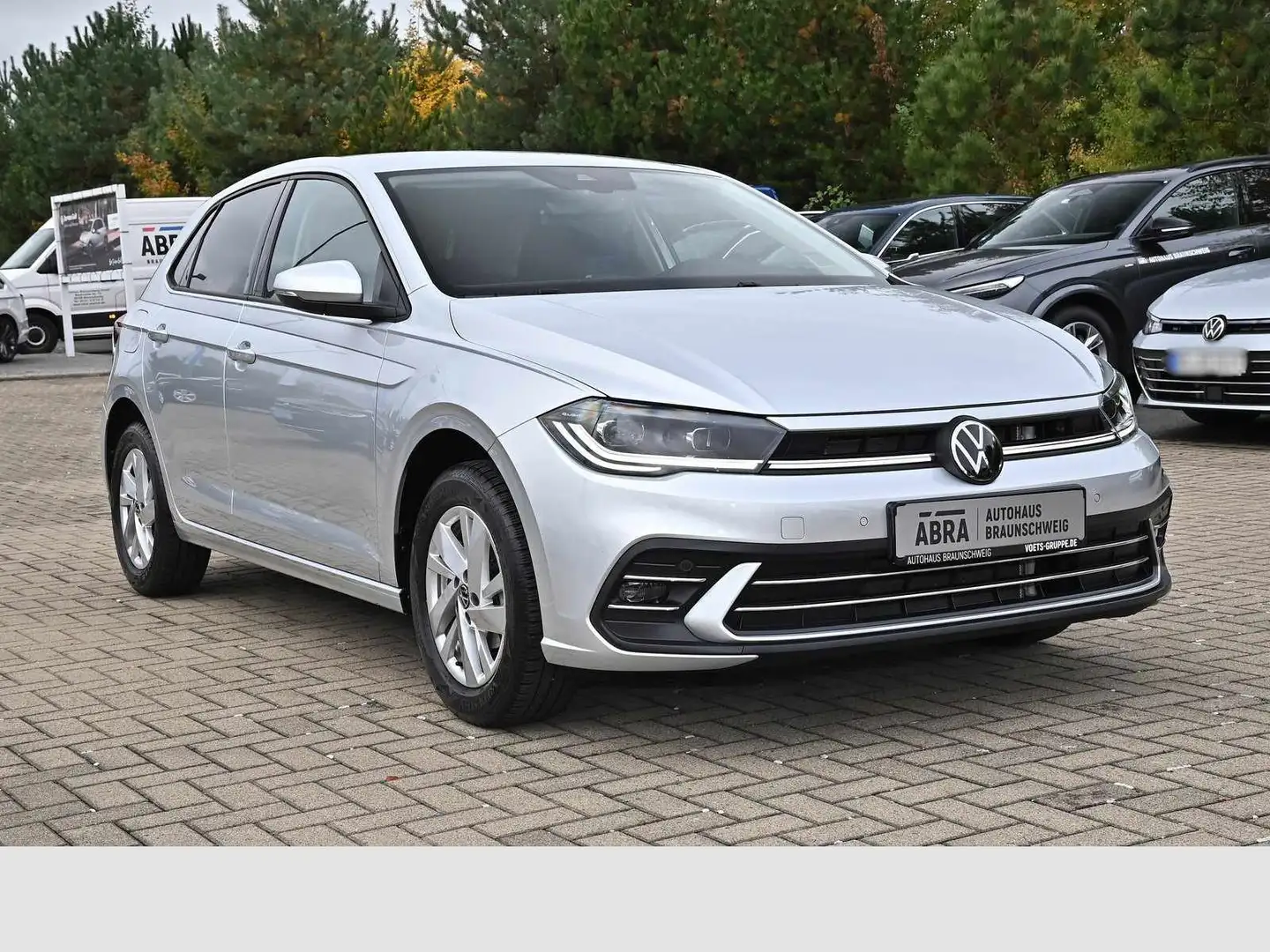 Volkswagen Polo VI 1.0 TSI Style DSG LED+LANE+ACC+PDC+DAB+ Argent - 2