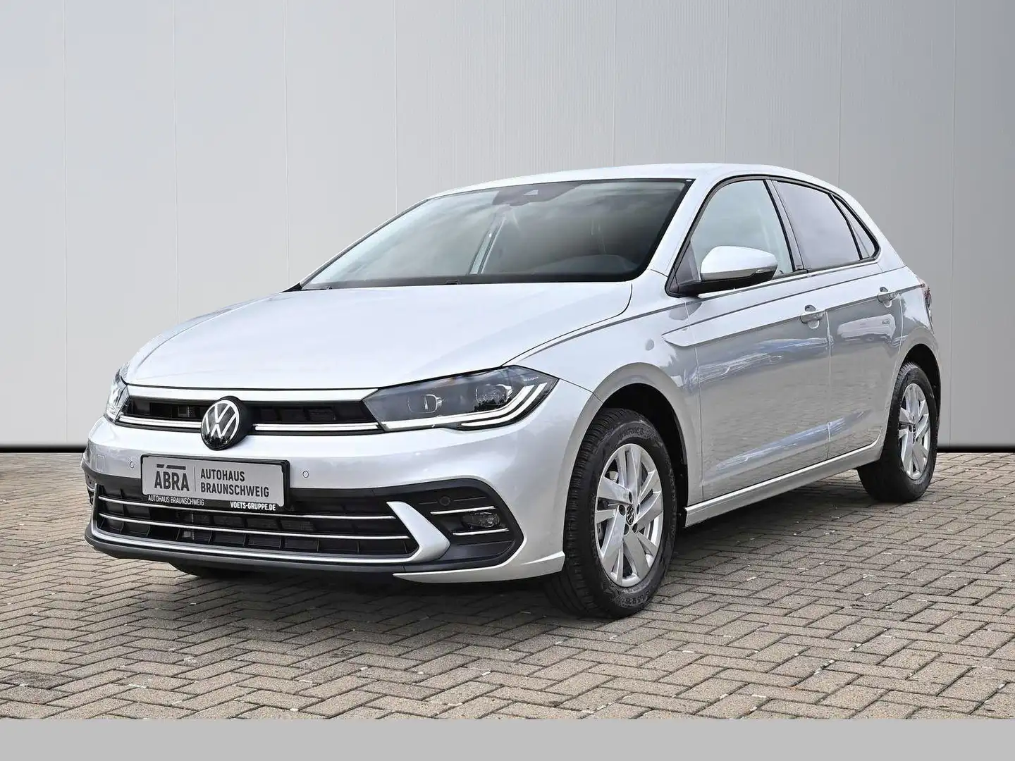 Volkswagen Polo VI 1.0 TSI Style DSG LED+LANE+ACC+PDC+DAB+ Argent - 1