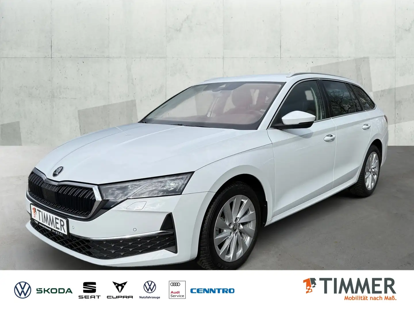Skoda Octavia Combi 1.5 eTSI NEUES MODELL *MATRIX *ACC *NAVI *S Weiß - 1