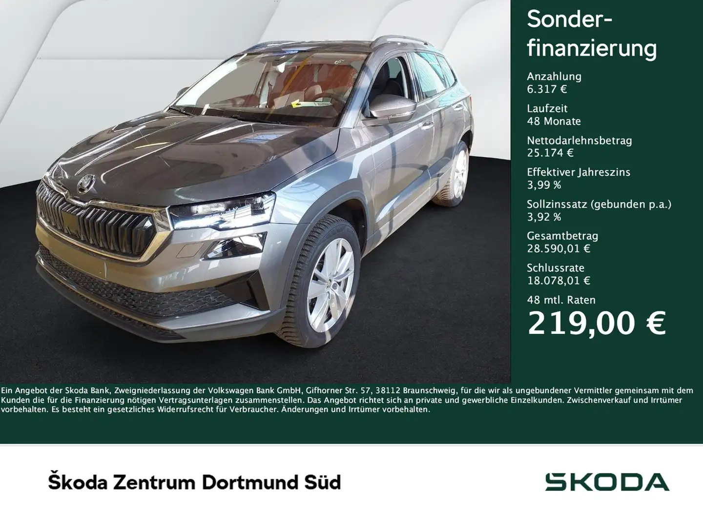 Skoda Karoq 1.5 SELECTION AHK CAM ACC E-KLAPPE NAVI Grau - 1