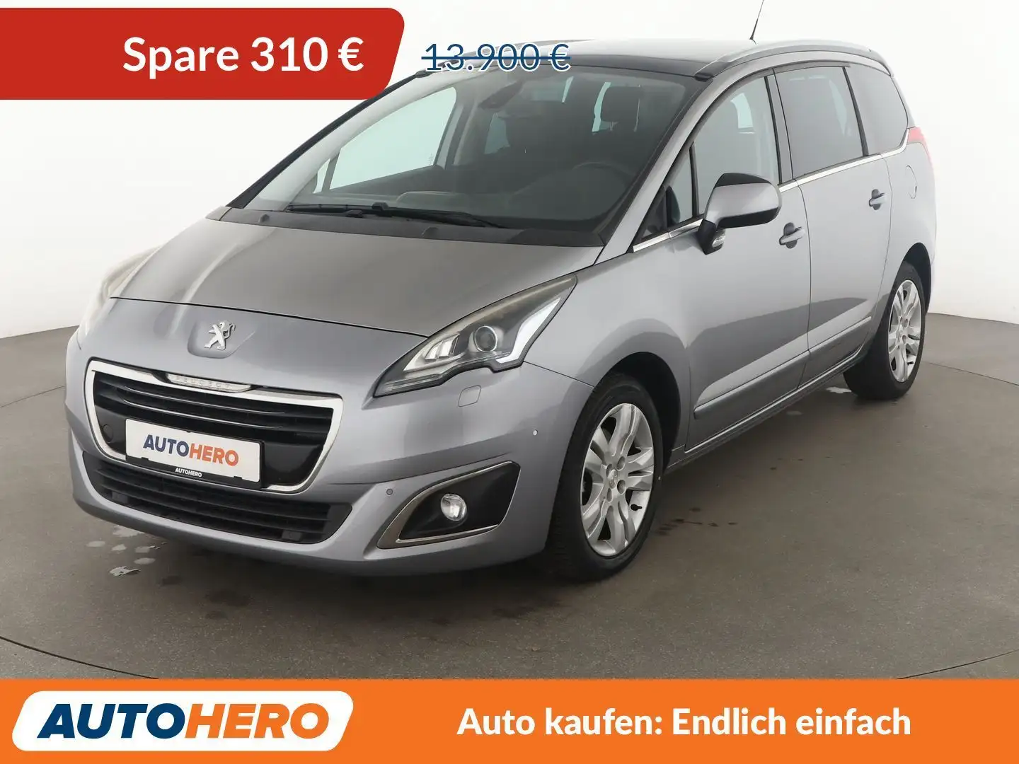 Peugeot 5008 2.0 Blue-HDi Allure*7-SITZER*NAVI*HEADUP*XENON* Grau - 1