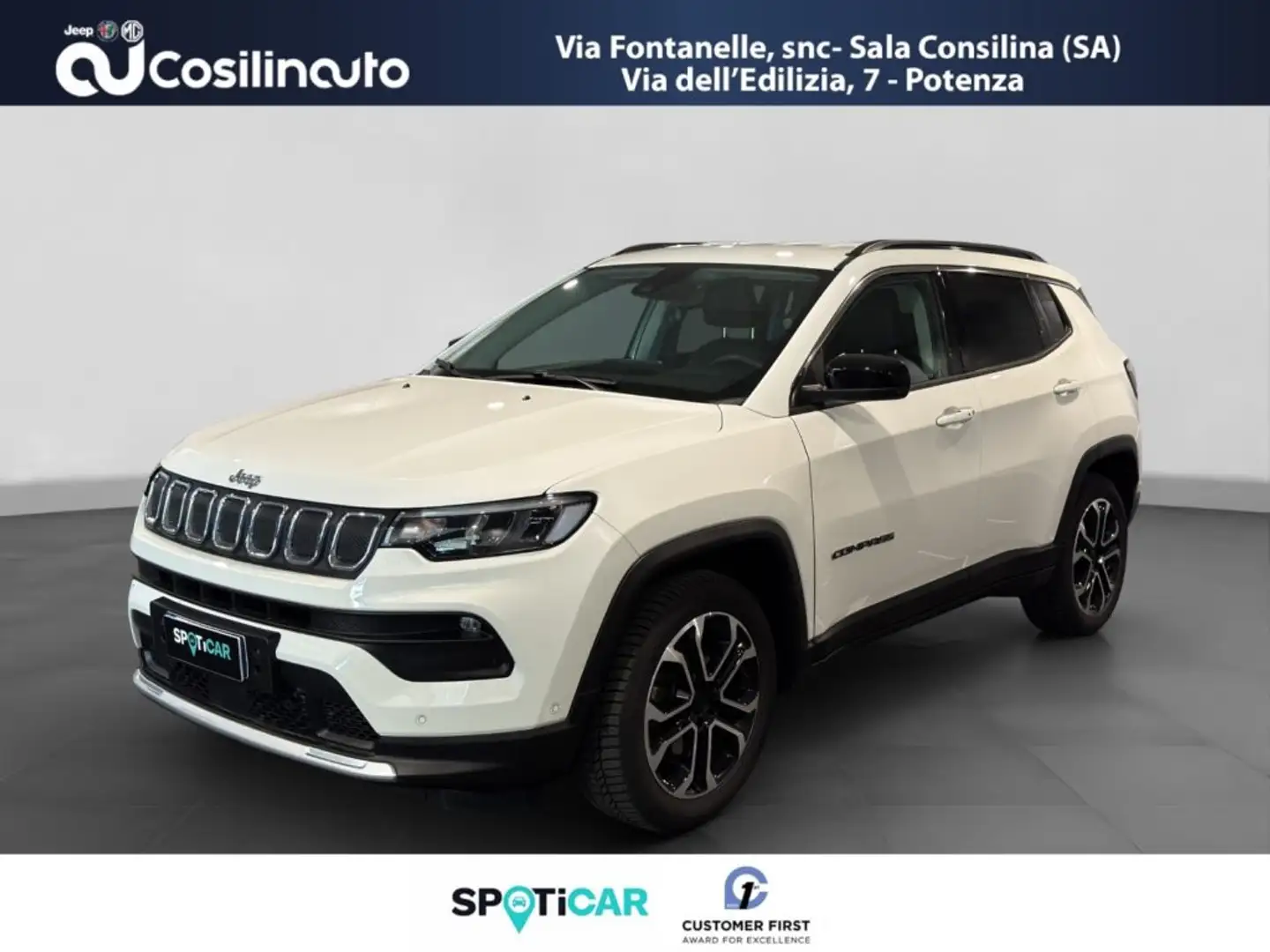 Jeep Compass 1.6 Multijet II 130 CV Limited MY22 Blanc - 1