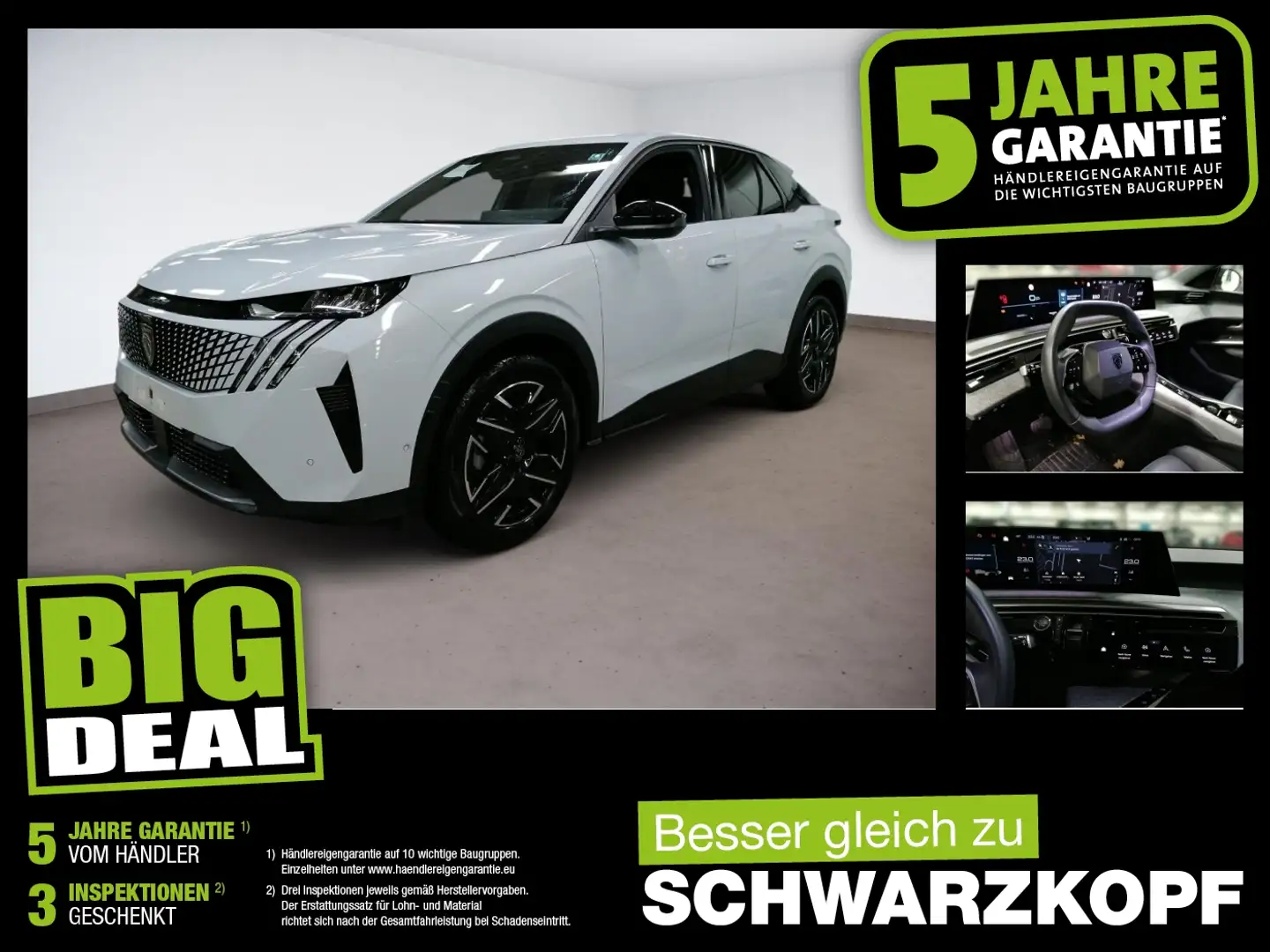 Peugeot 3008 1.2 LED+Navi+Sitzheizung,Klima Weiß - 1