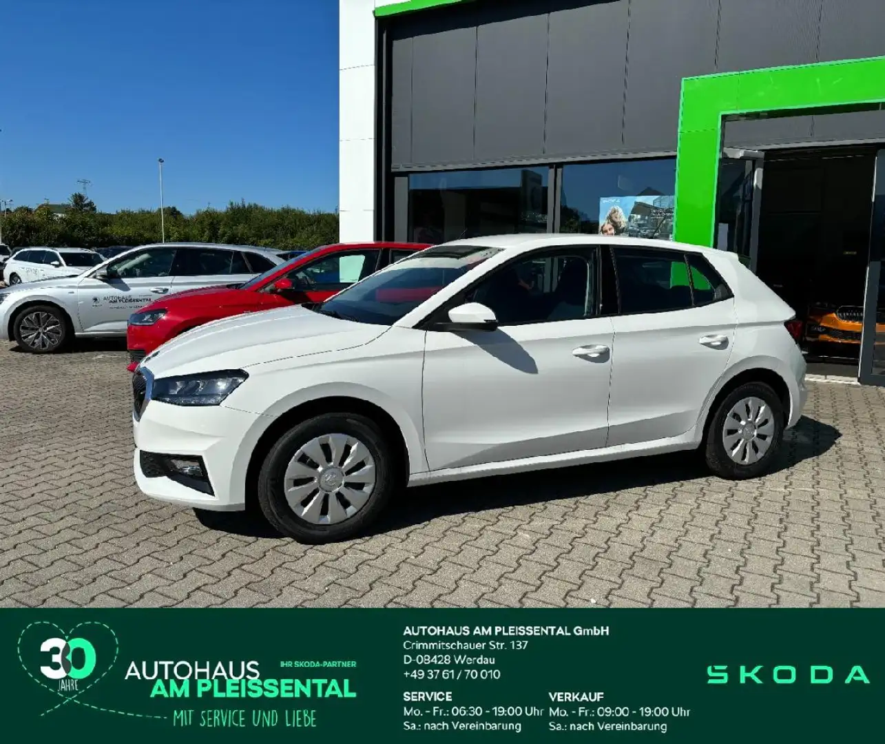 Skoda Fabia Selection 59 kW SHZ*SmartLink*PDC Weiß - 1