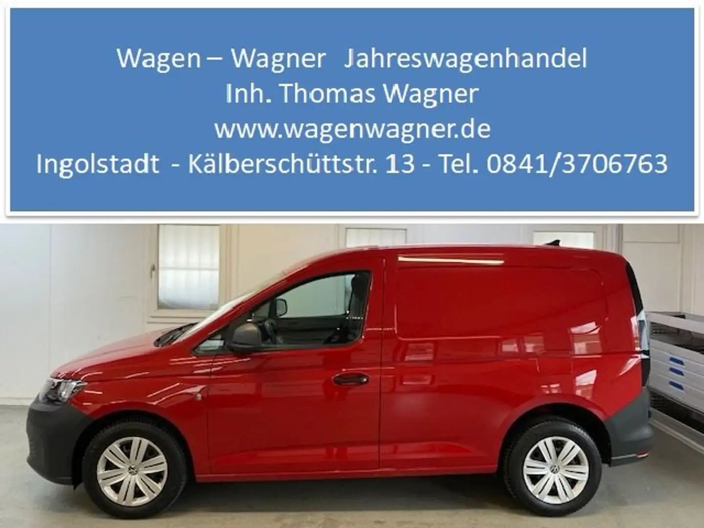 Volkswagen Caddy Cargo Kasten 2.0 TDI 75KW 102PS Klima DAB Rot - 1