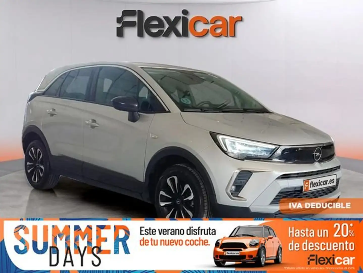 Opel Crossland 1.2+96kW+%28130CV%29+Elegance+Pack+AT6 Grijs - 1