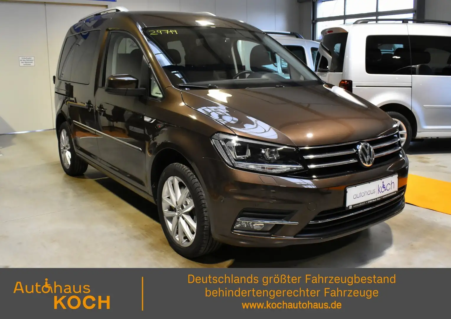 Volkswagen Caddy Highline 1.4 TSI DSG rollstuhlgerecht Braun - 2