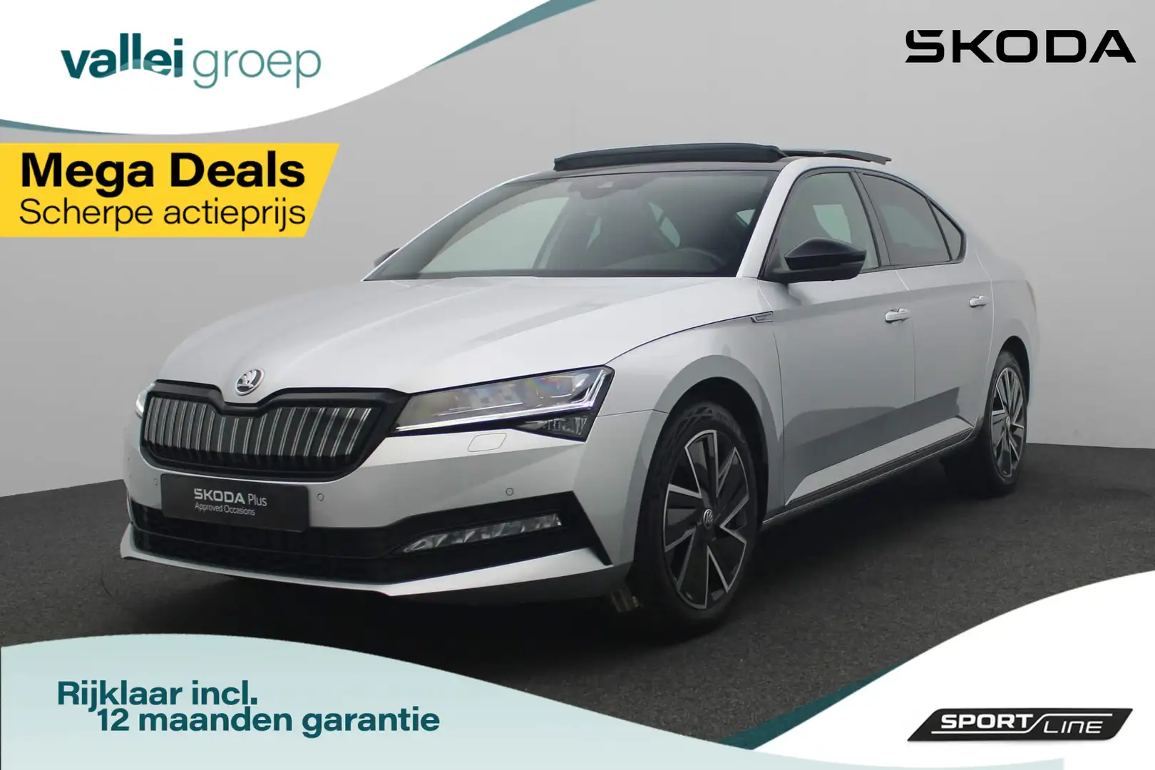 Skoda Superb 1.4 TSI 218 pk DSG iV PHEV Sportline Business | Pa Argent - 1